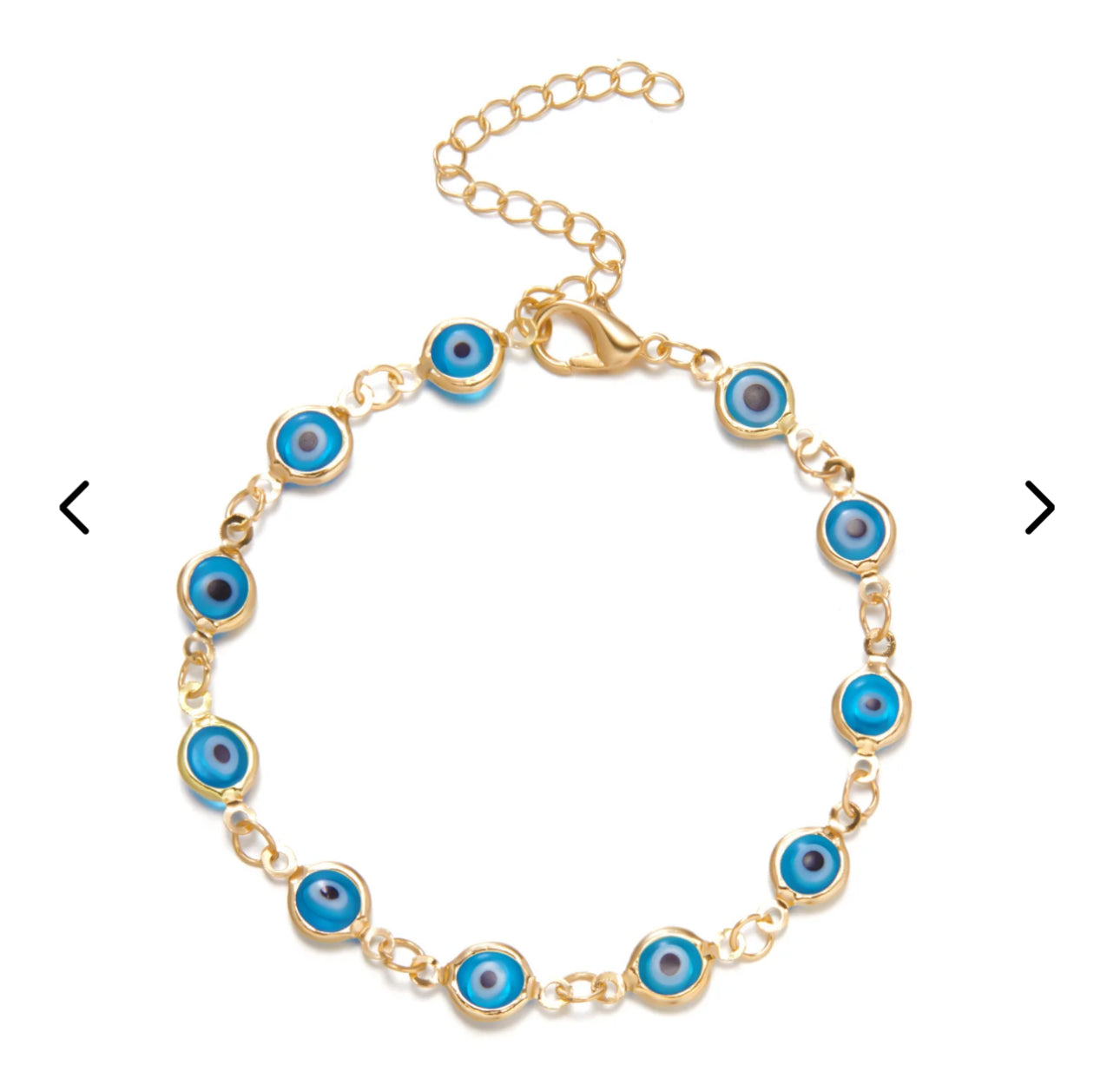 10 Pack Evil Eye Bracelets- Alloy
