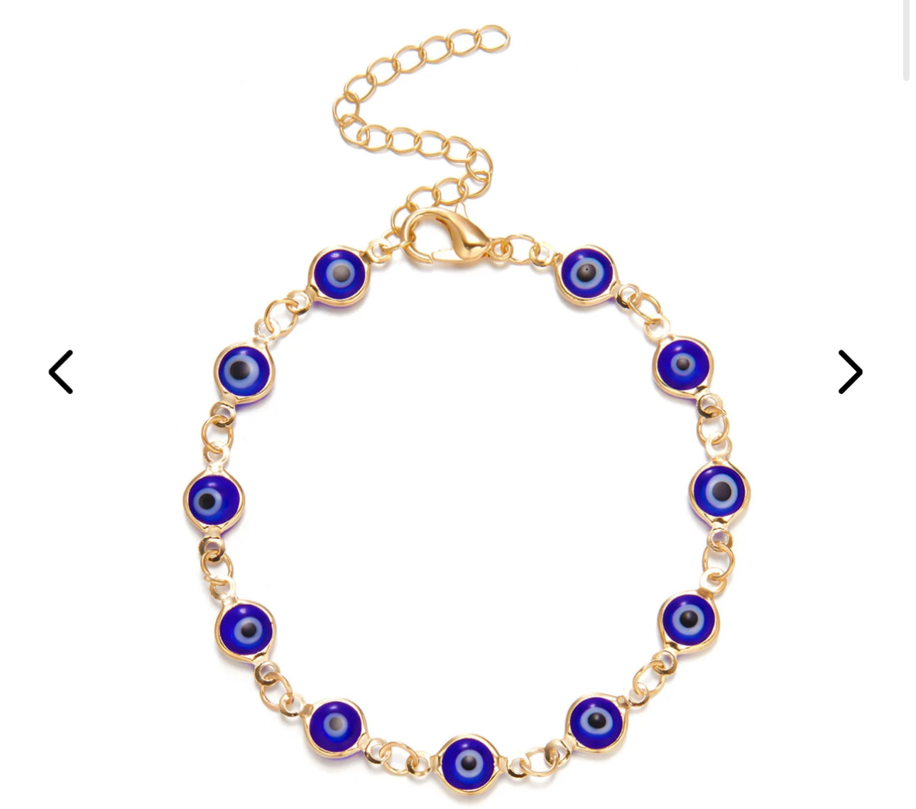 10 Pack Evil Eye Bracelets- Alloy