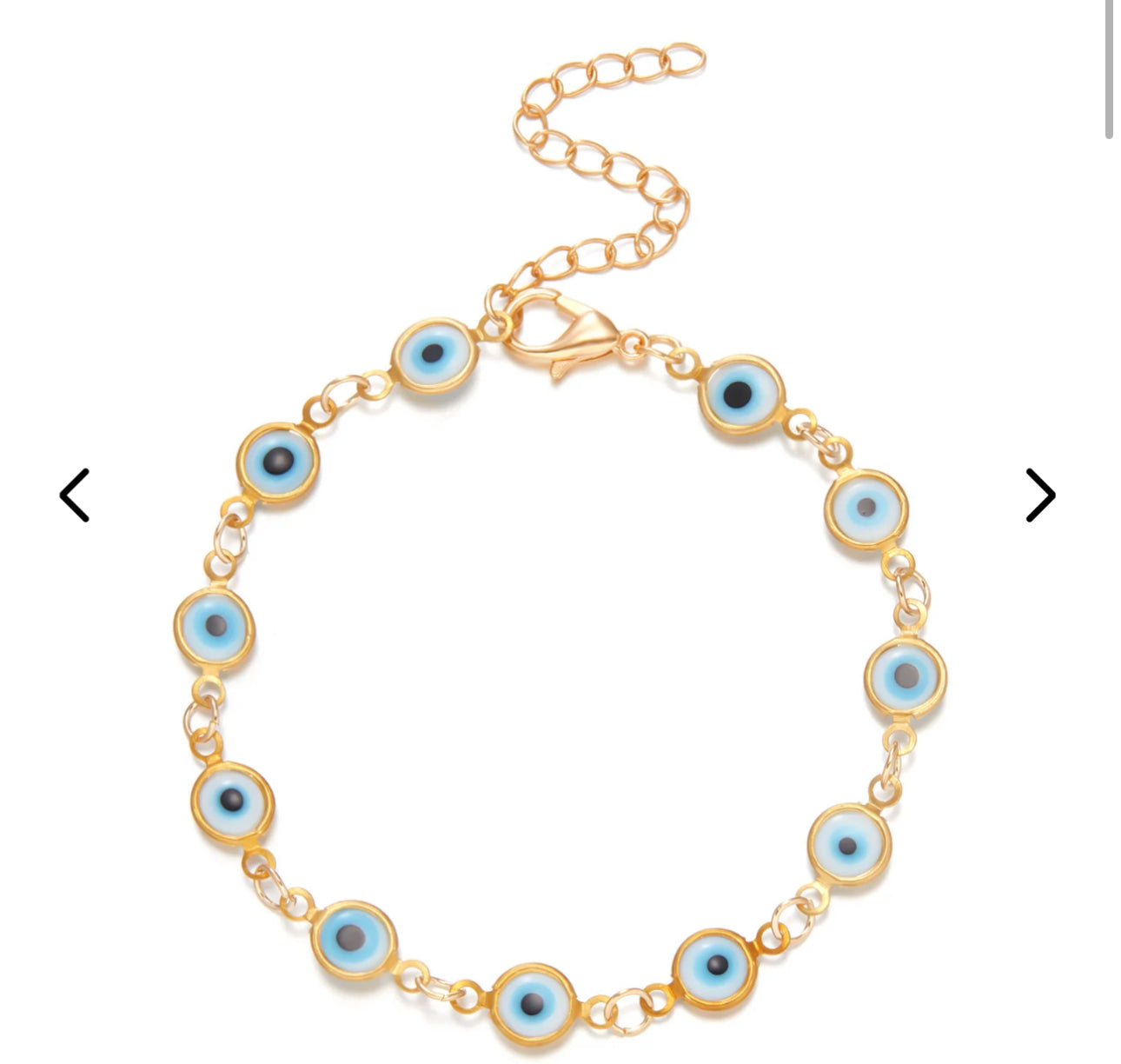 10 Pack Evil Eye Bracelets- Alloy