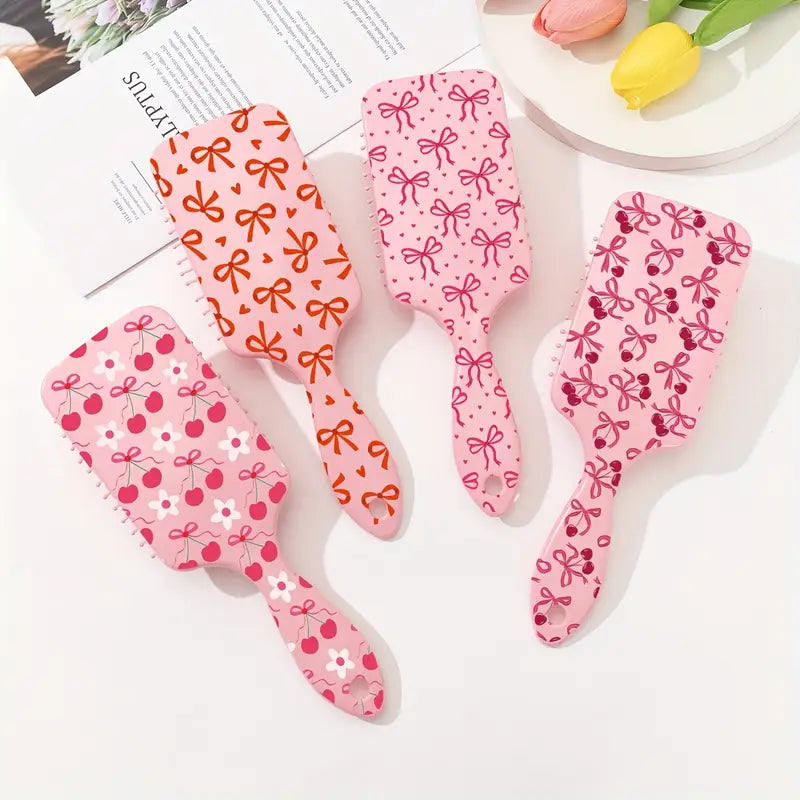 4 PC HAIRBRUSH Cherry