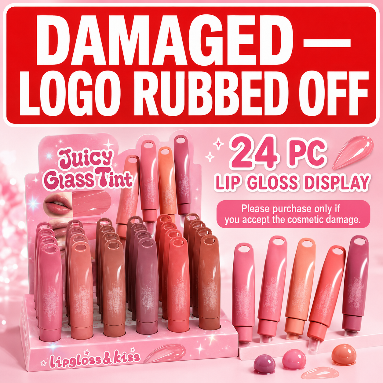 Damaged Lippies- full display box! READ DESCRIPTION