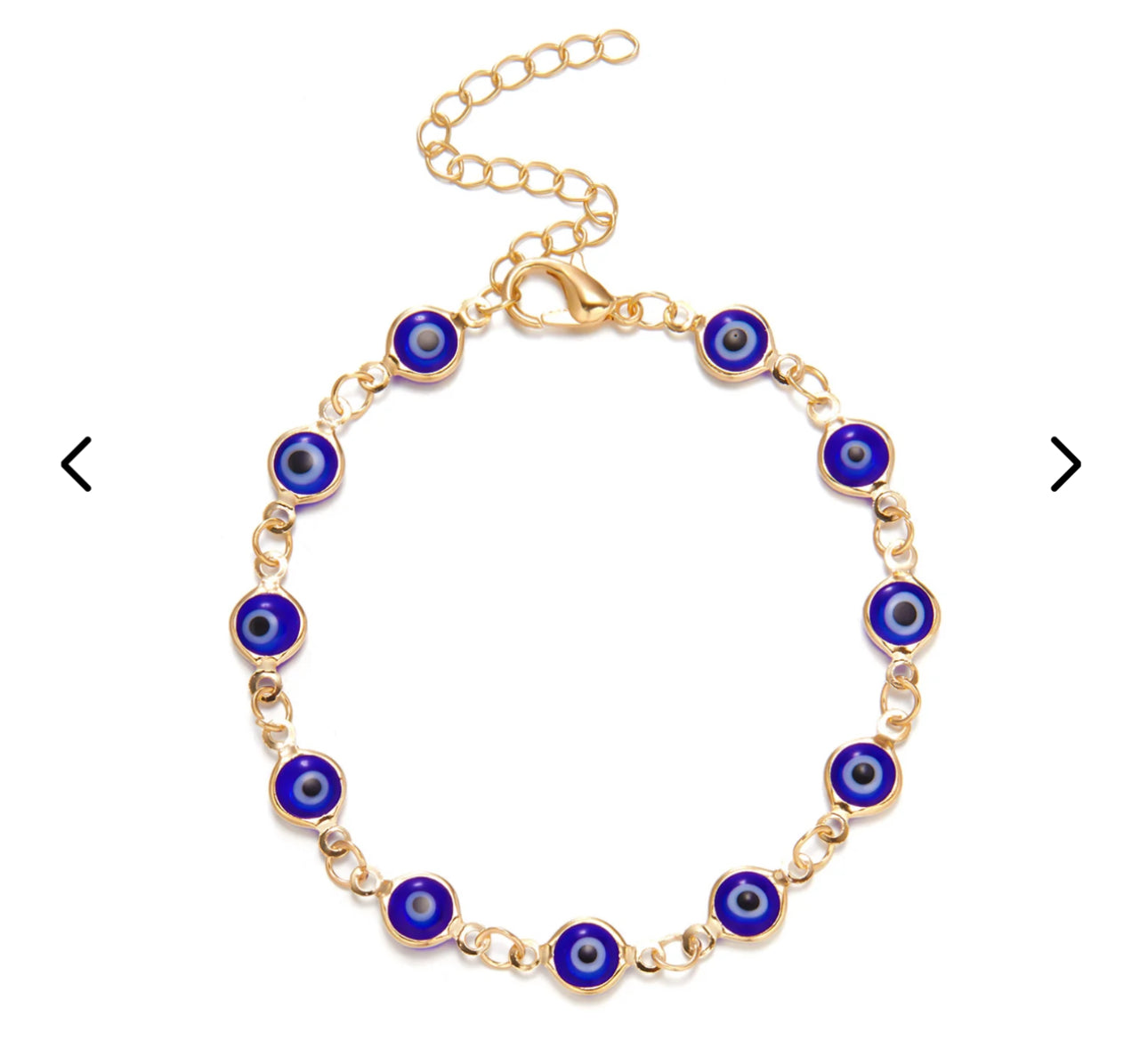 10 Pack Evil Eye Bracelets- Alloy