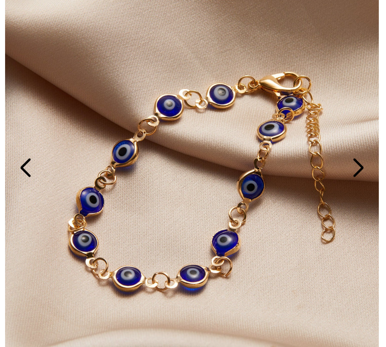10 Pack Evil Eye Bracelets- Alloy