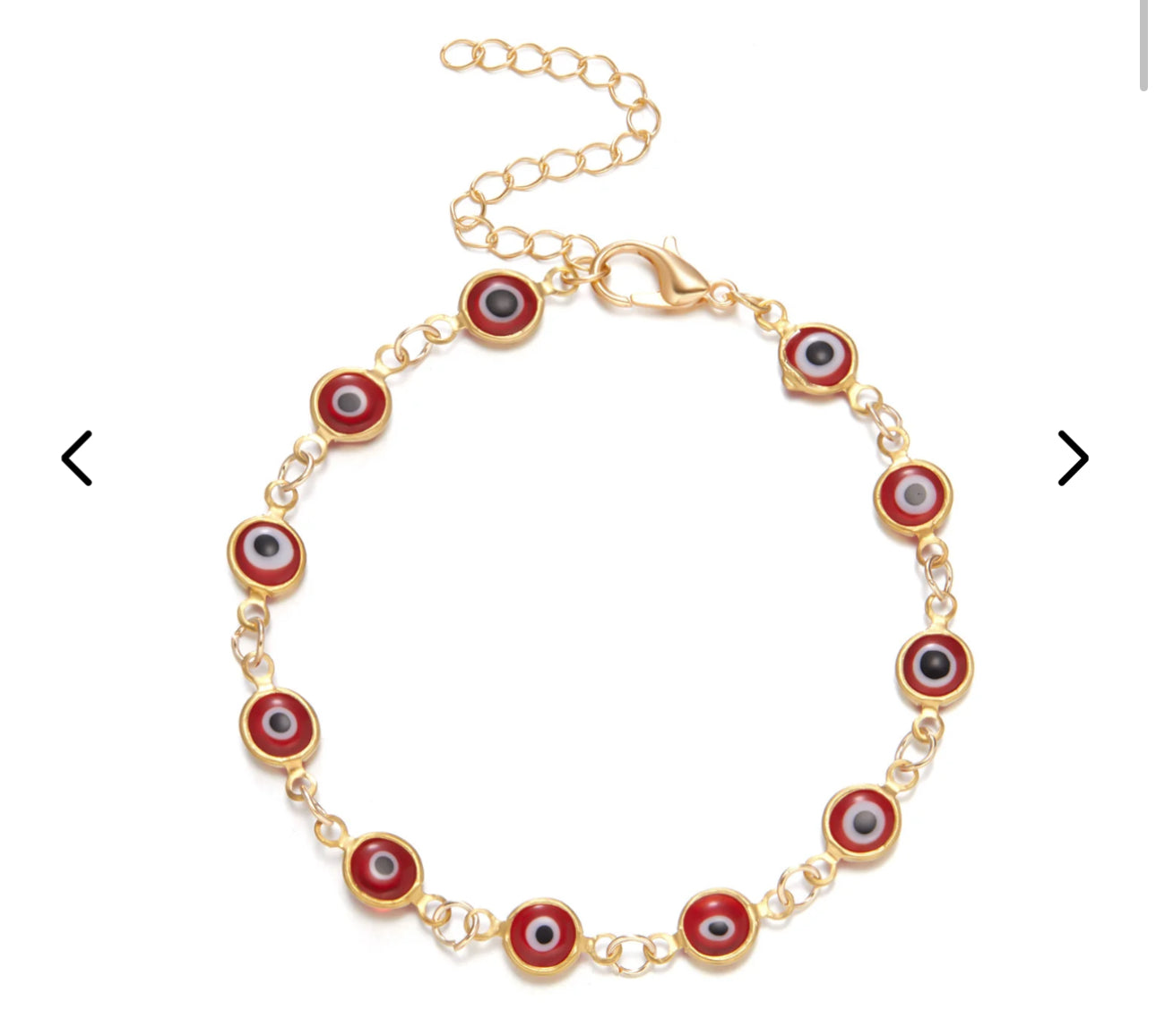 10 Pack Evil Eye Bracelets- Alloy
