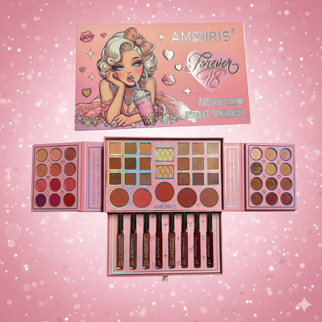 💄Unapolagetic Glow: All-In-One Baddie Makeup Vault Includes: High-Pigment Eyeshadows, Matte Lipsticks, Radiant Highlighters & Blushes.