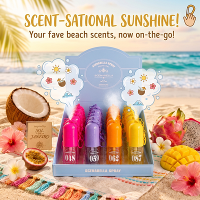 24 PC Keychain Mini Braizlian Body Sprays