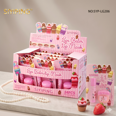 24 pc lip balm duos- strawberry!
