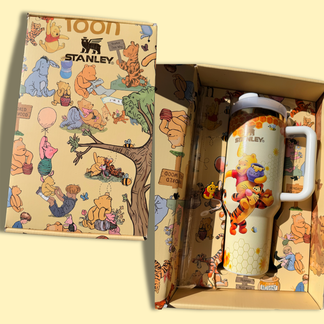 Honey Gift Box with 40 OZ tumbler and Topper-YELLOW