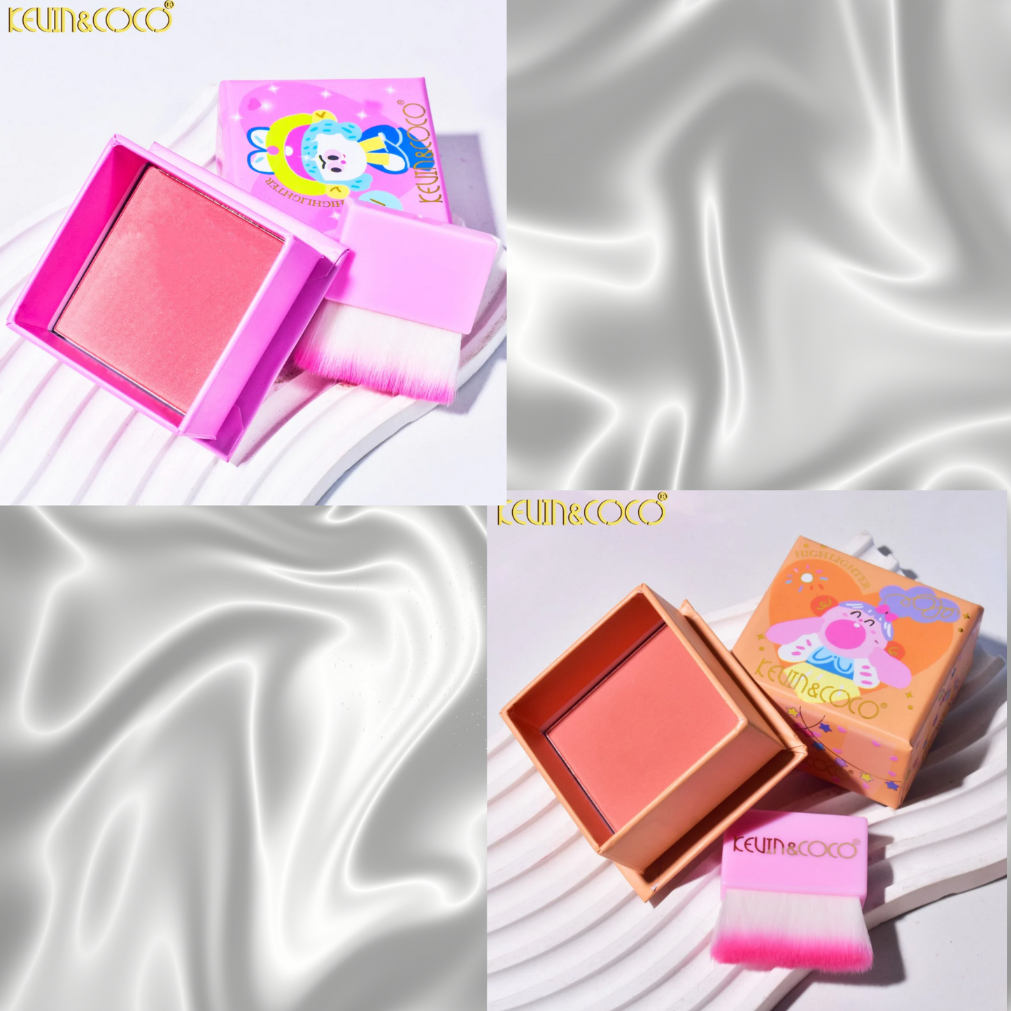 2 PC Mini Blush set with blush brush included