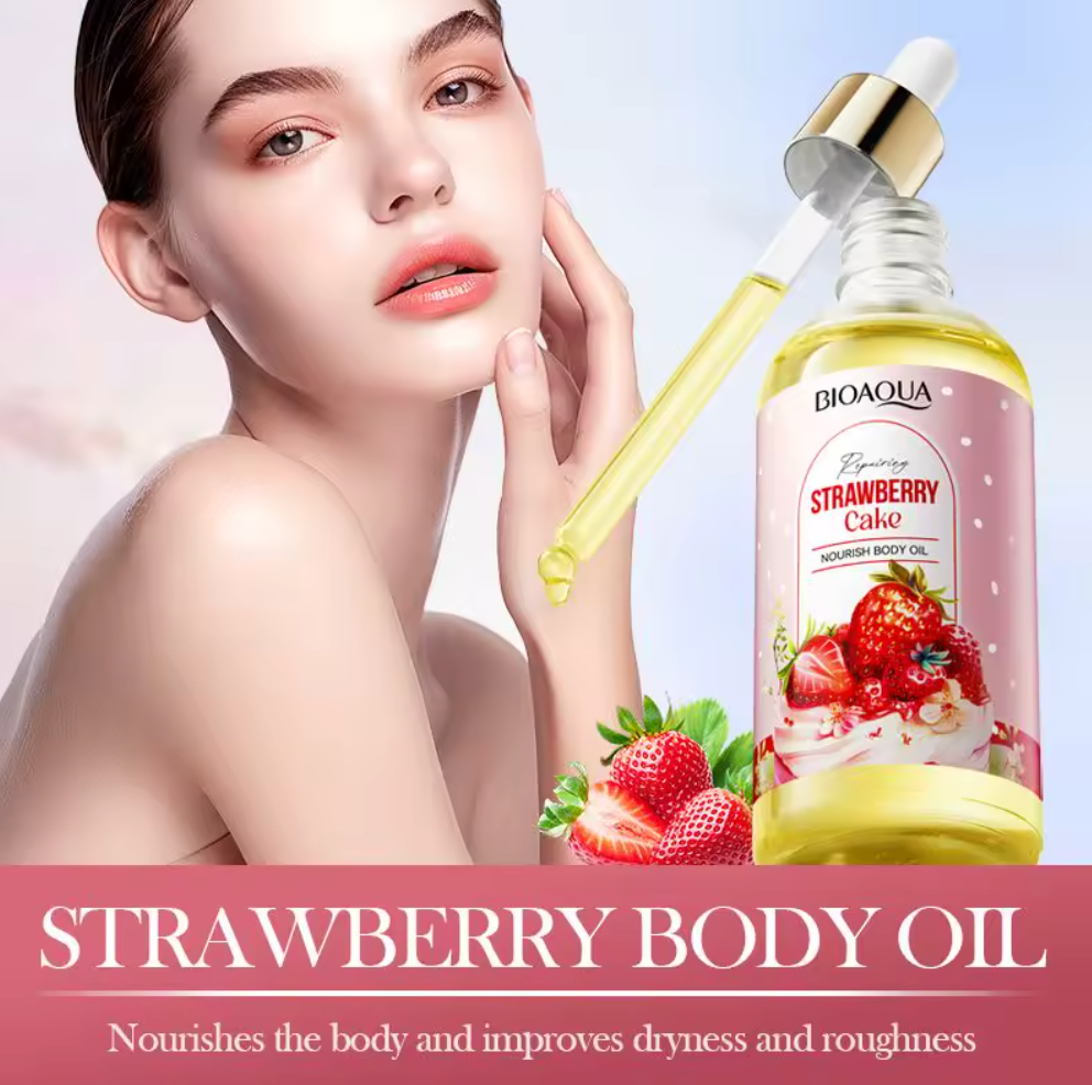 2 PC Sadoer Strawberry Nourishing Body Oil 100 ML