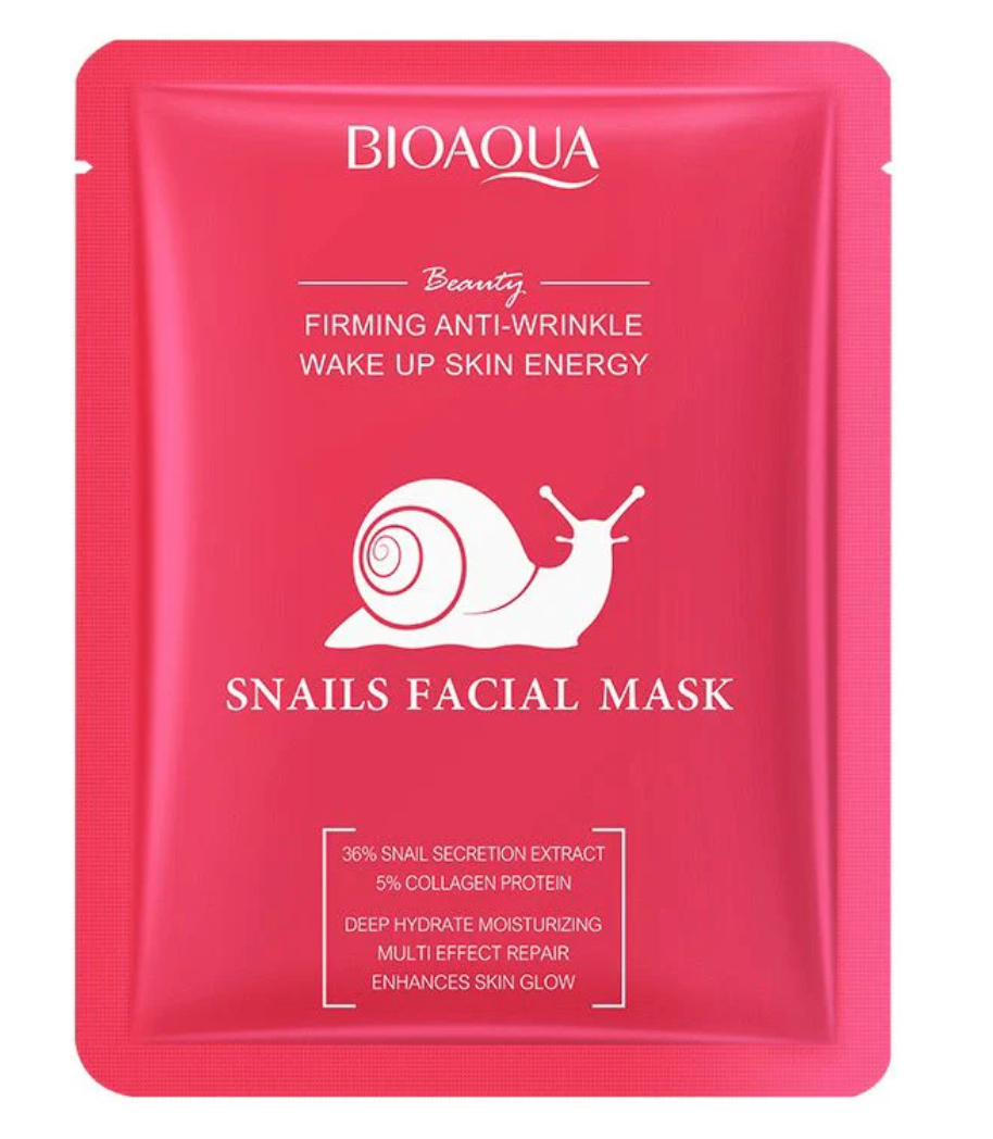 BIOAQUA 12 PC FACE MASK- SNAIL MASK