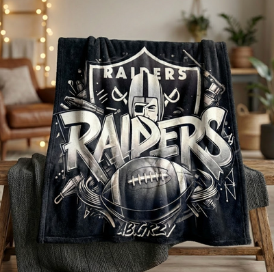 FOOTBALL Throw Blanket 51x59 Inches