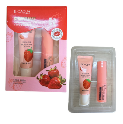 Strawberry 6 packs duo Lip set ultimate hydrating kit