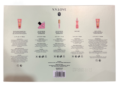 VV Large Full Size LOVE Pink Petals Gift Set