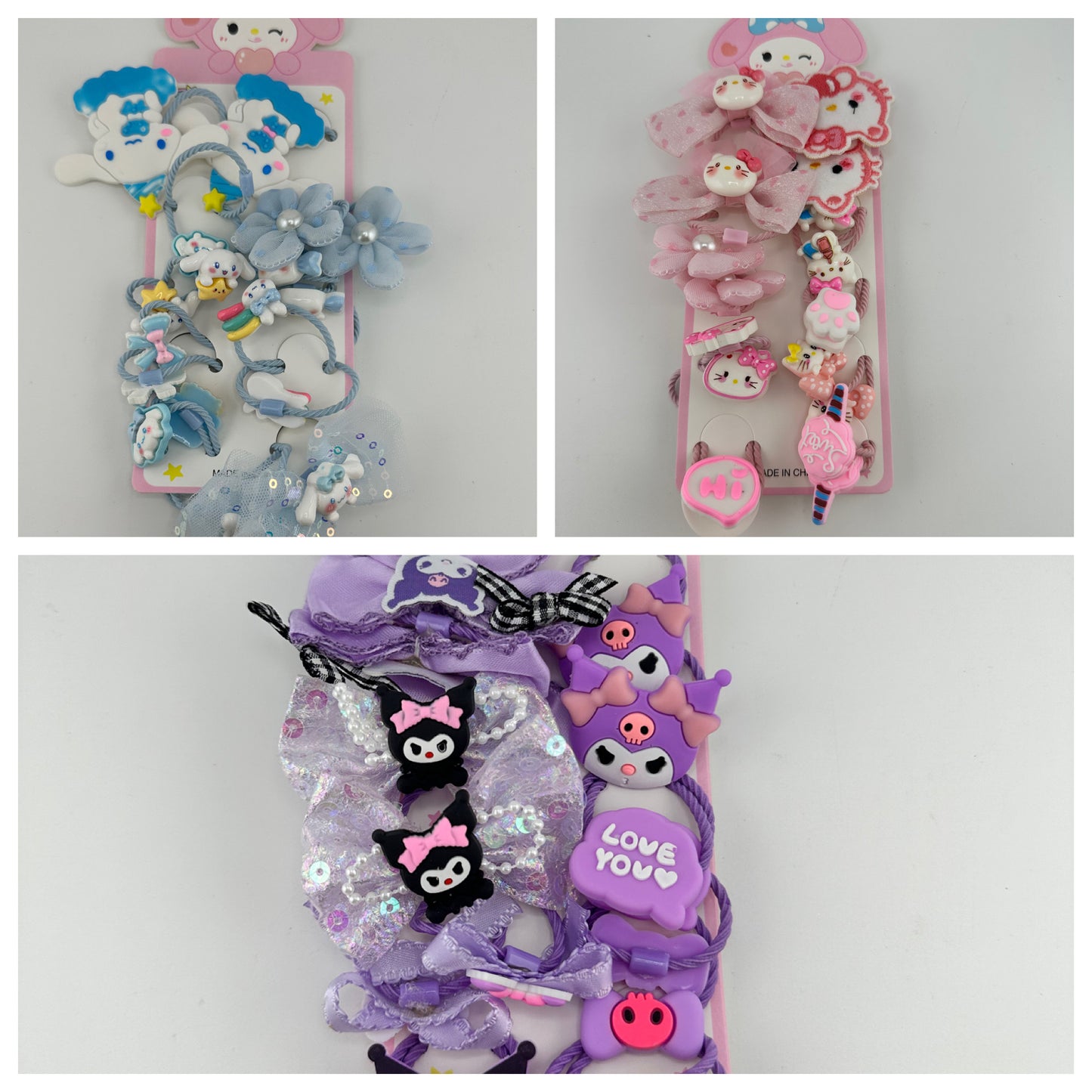 3 Pack Hair Tie Bundles