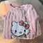 Kitty 2-PC (pants and shirt) Fuzzy PJ Set- Warm Set - SIZE M/L