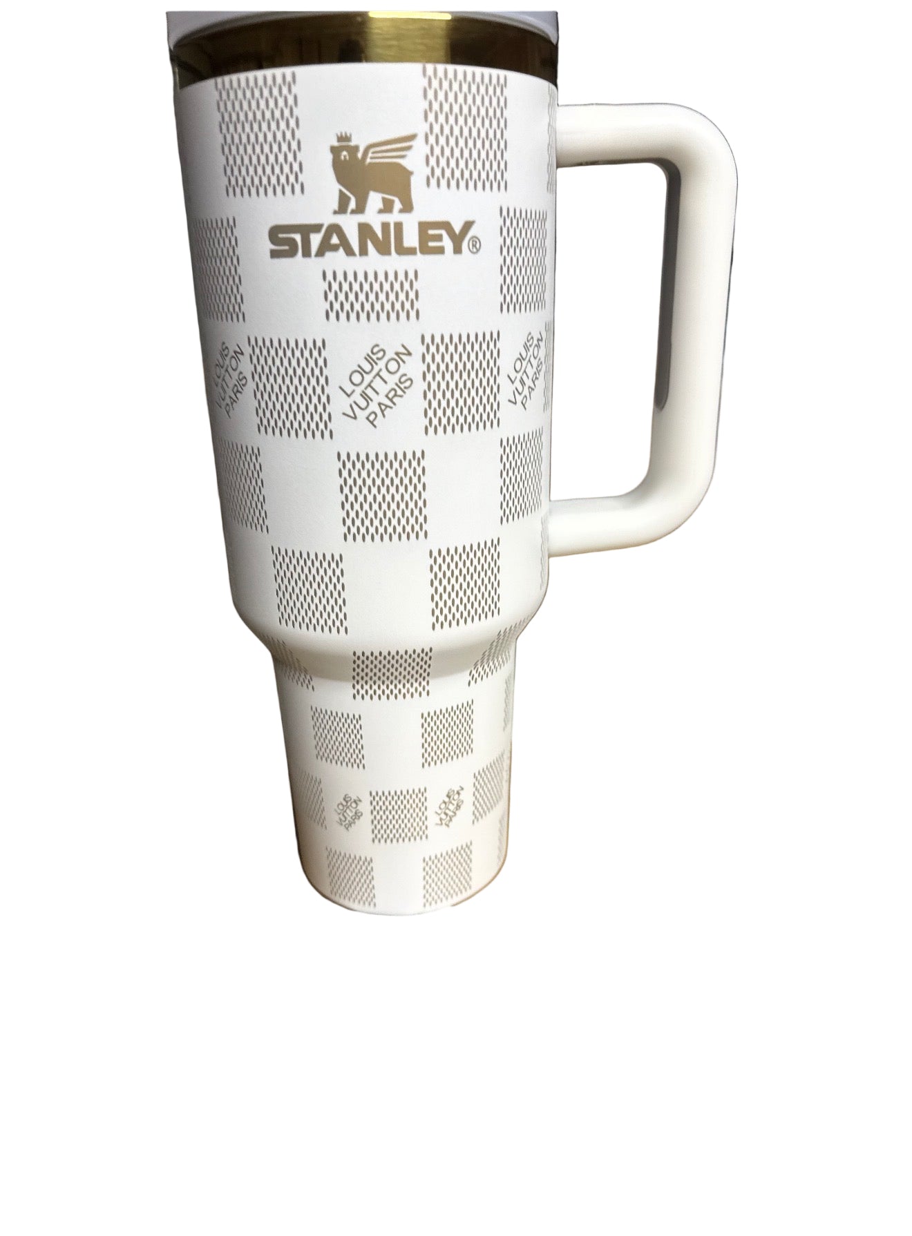 Laser Etched Squared 40OZ Tumbler WHITE