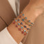 10 Pack Evil Eye Bracelets- Alloy