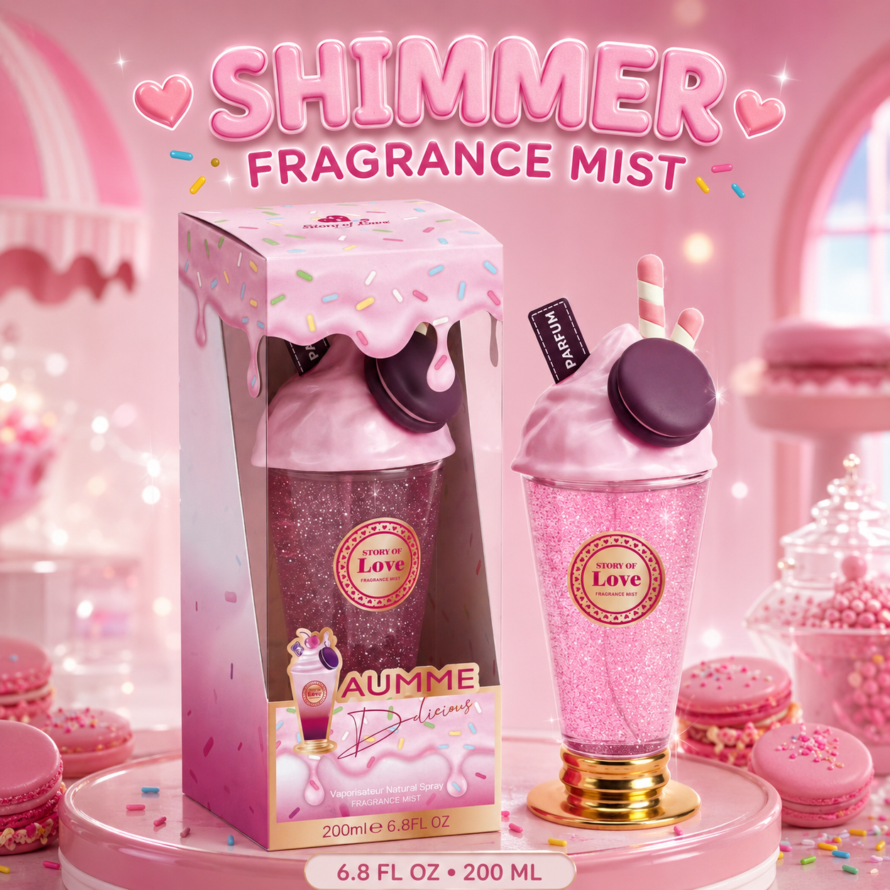 200ML Shimmer Fragrance Spray- choose a scent
