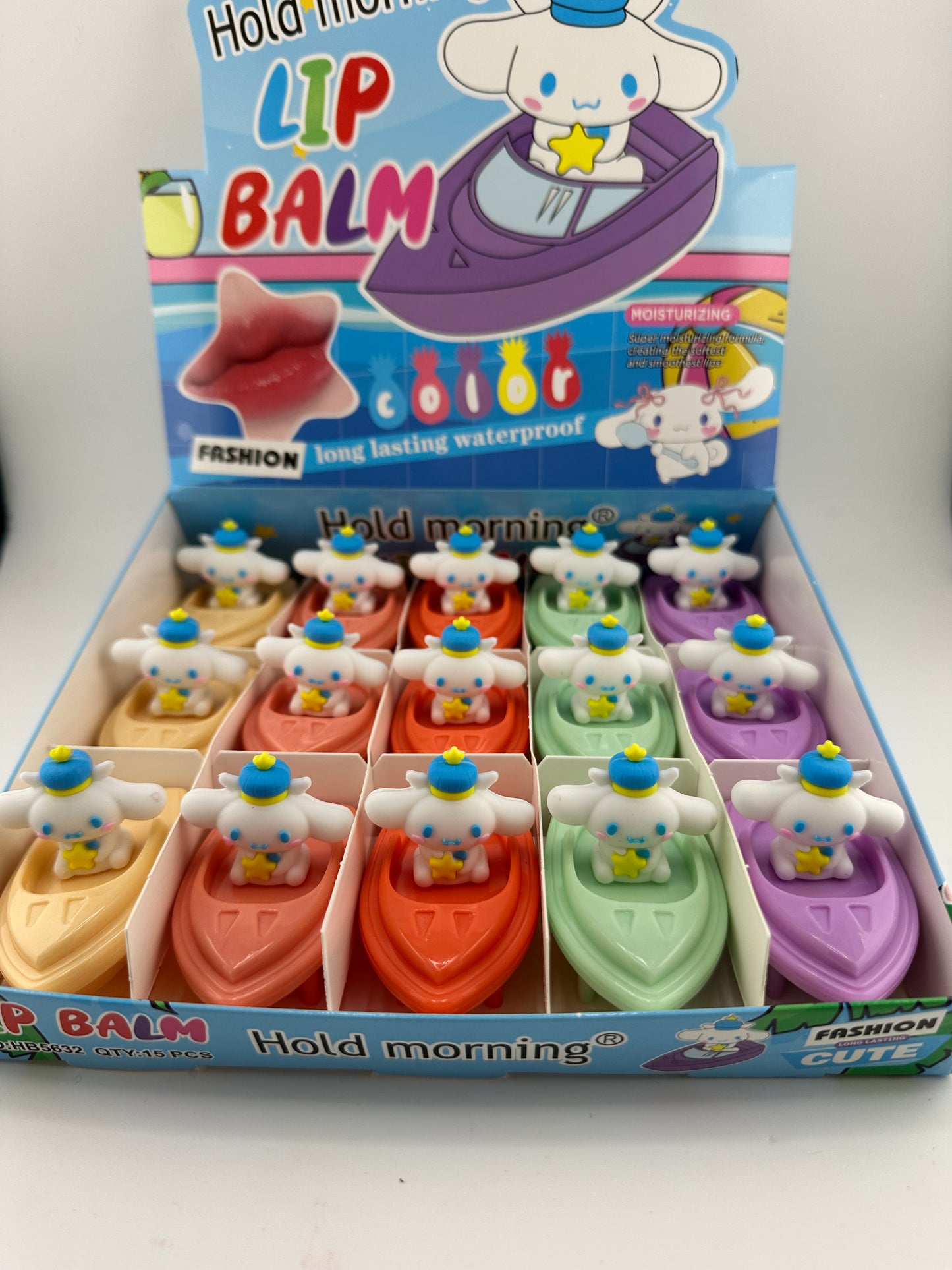 Watermelon Boat Lip Balm Box of 12