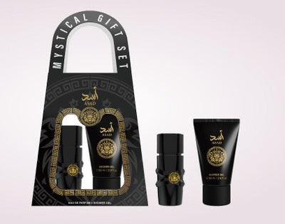 Gift Set Perfume and Body Lotion-Yara Men Asad black