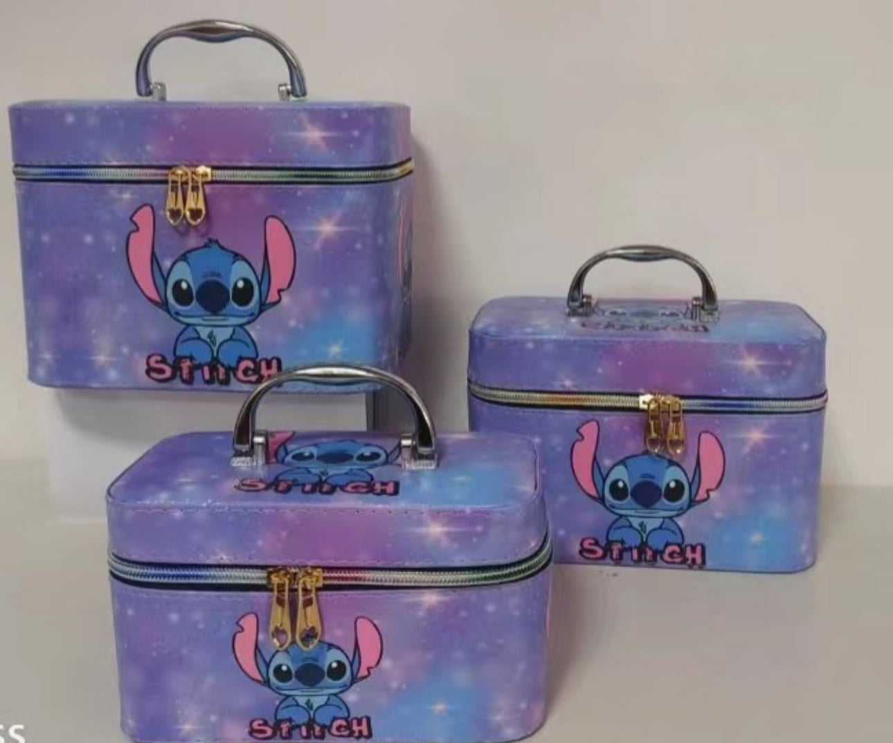 Stitc 💙 3 PC Cosmetic cases