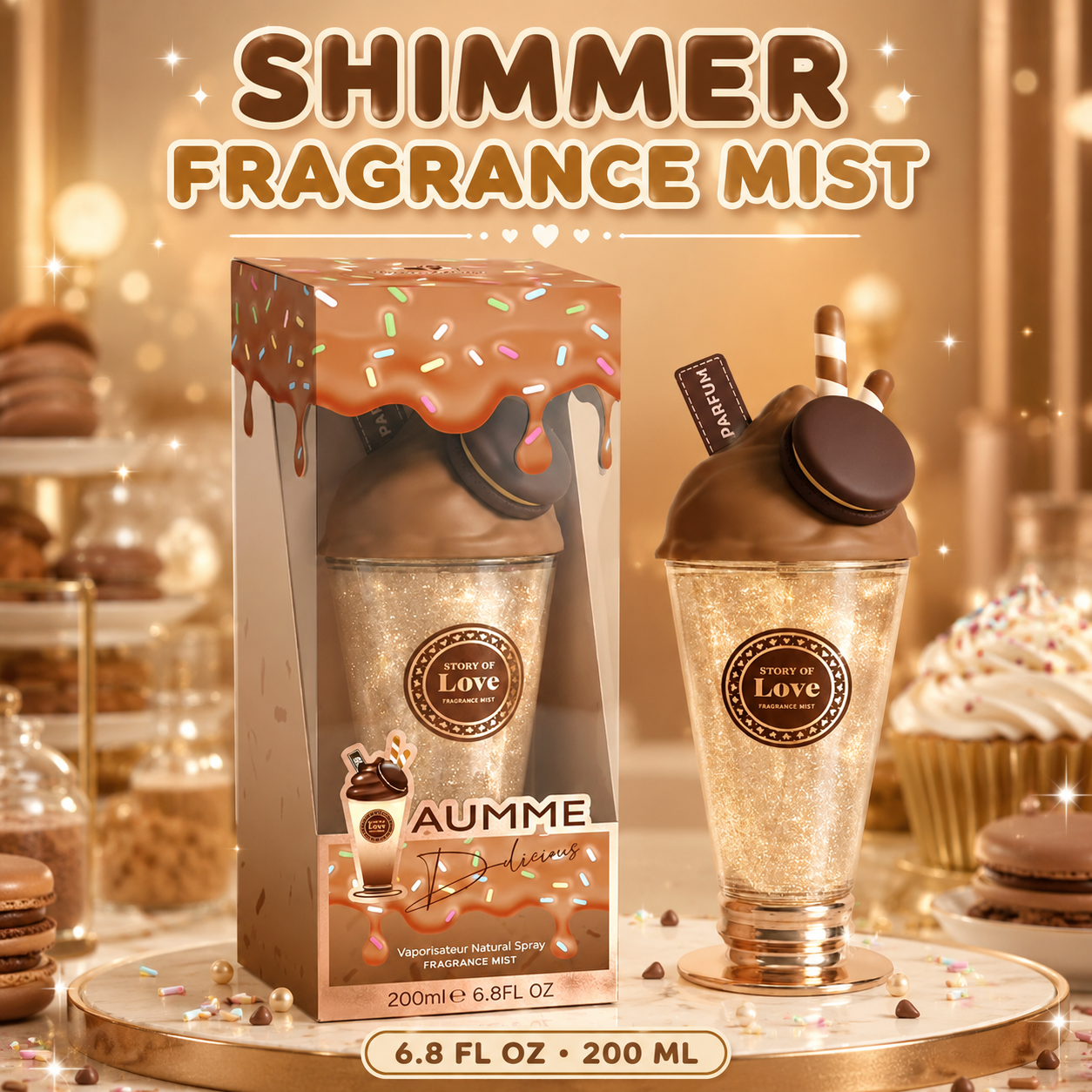 200ML Shimmer Fragrance Spray- choose a scent