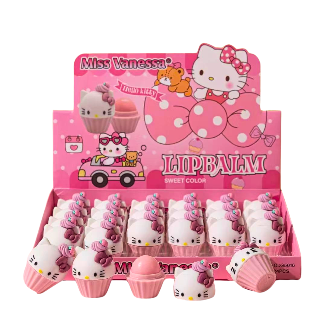 24 PC Cupcake Fuity Hydrating Lip Balm