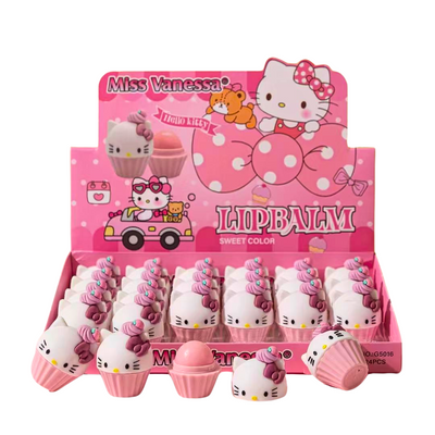 24 PC Cupcake Fuity Hydrating Lip Balm