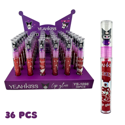 36 PC Kuku Lip Gloss with Shimmer- Mixed Colors