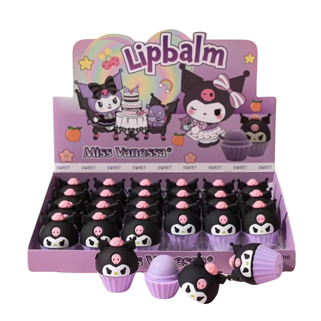 24 PC Cupcake Fuity Hydrating Lip Balm