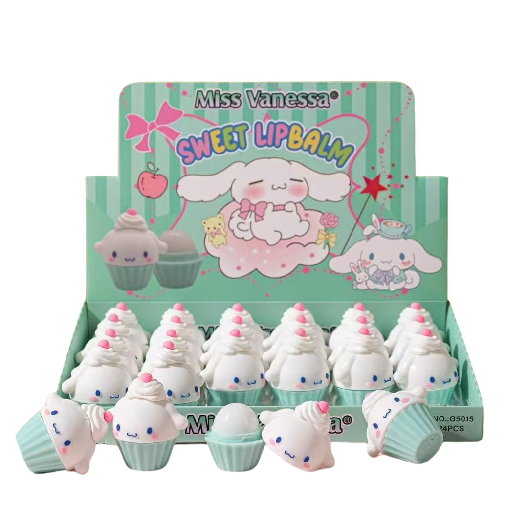 24 PC Cupcake Fuity Hydrating Lip Balm