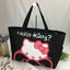 Large Kitty Tote Bags- Canvas- 19 inches