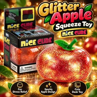 1 PC Glitter Apple Squishy
