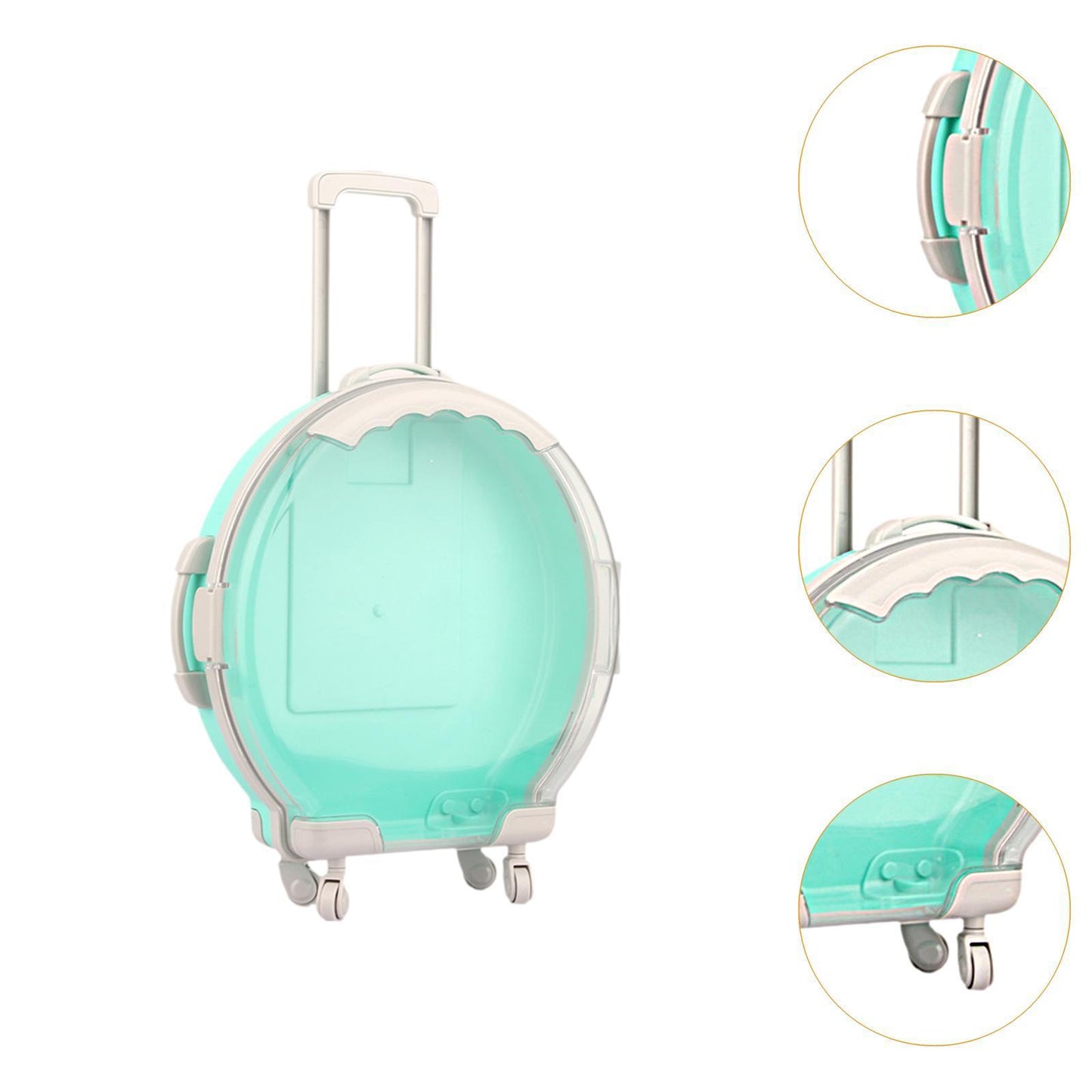 Large sized Plastic Suitcase Luggage 8 Inch- PERFECT FOR LIPPIES