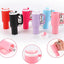 10 PC Mixed colors!  Mini Tumbler Chapstick holder/Keychain