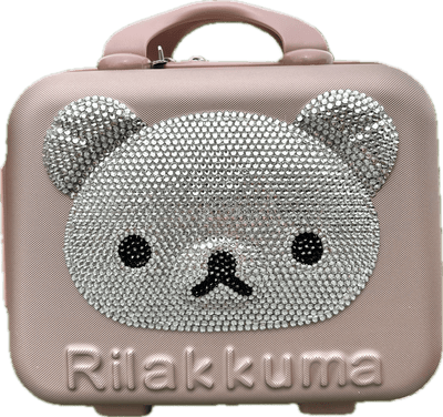 2 Pack BLING Rilakkuma Bear Luggage case