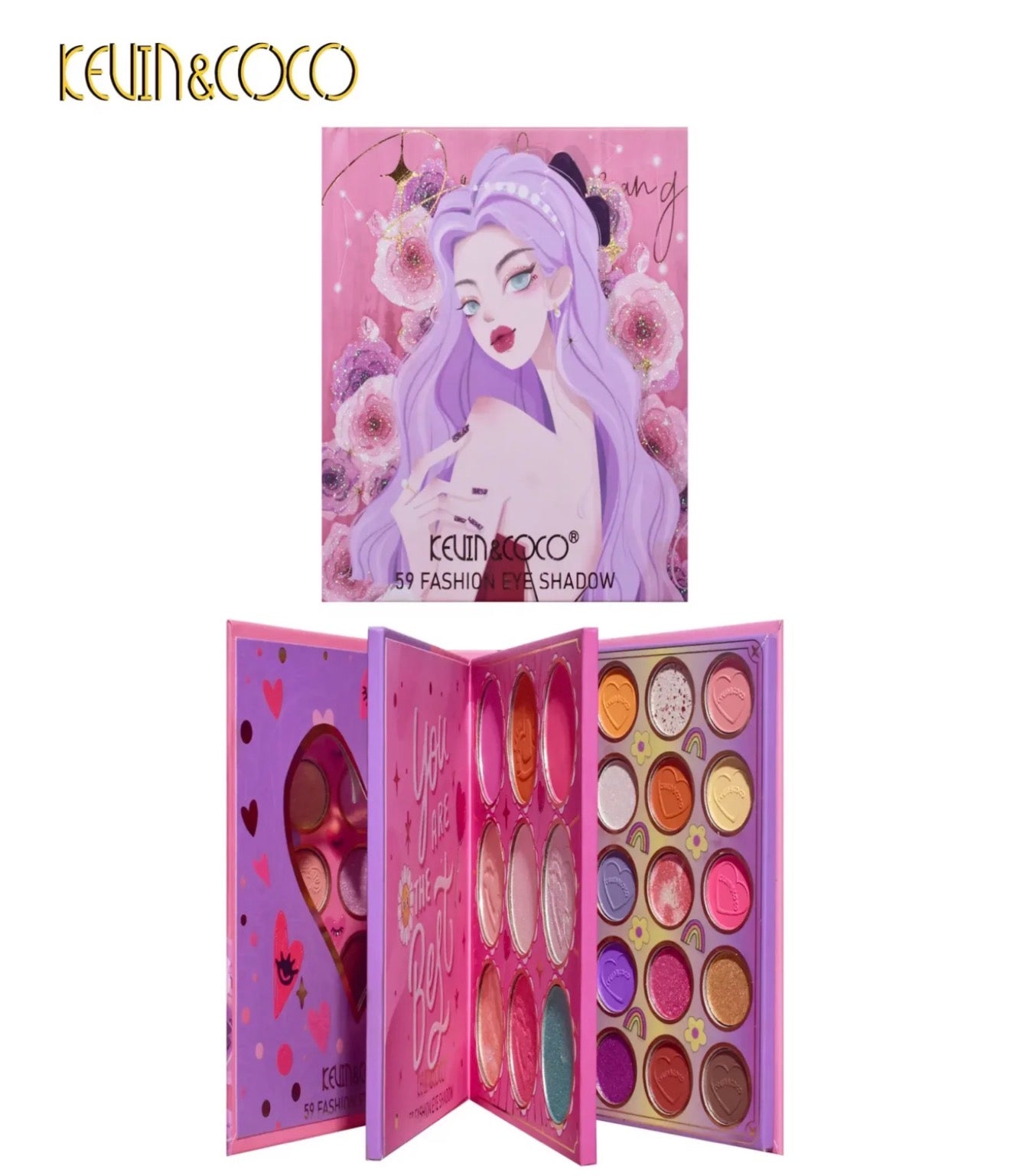 Kevin Coco 59 Premium Eyeshadow Palette Book
