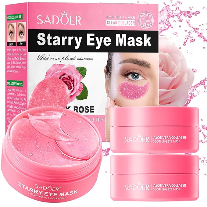 6 PACK! Eye Mask ROSE SADOER Brightening Eye mask (60PCS EACH)