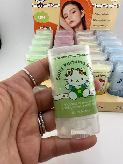 Kitty 24 PC Perfume Balm- Moisturizing, essential oils- 4 scents