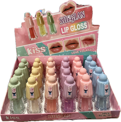 Stitc Clear Glitter gloss box of 24