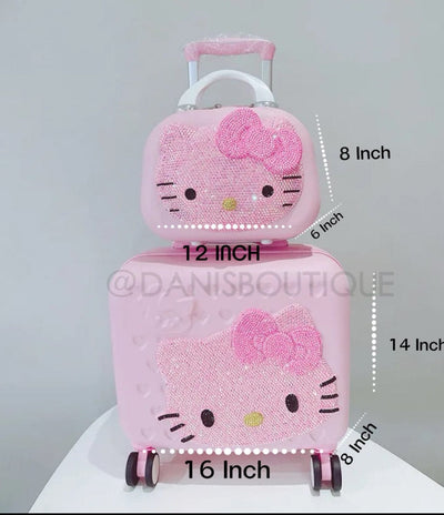 HK 2 Piece Suitcase set PINK