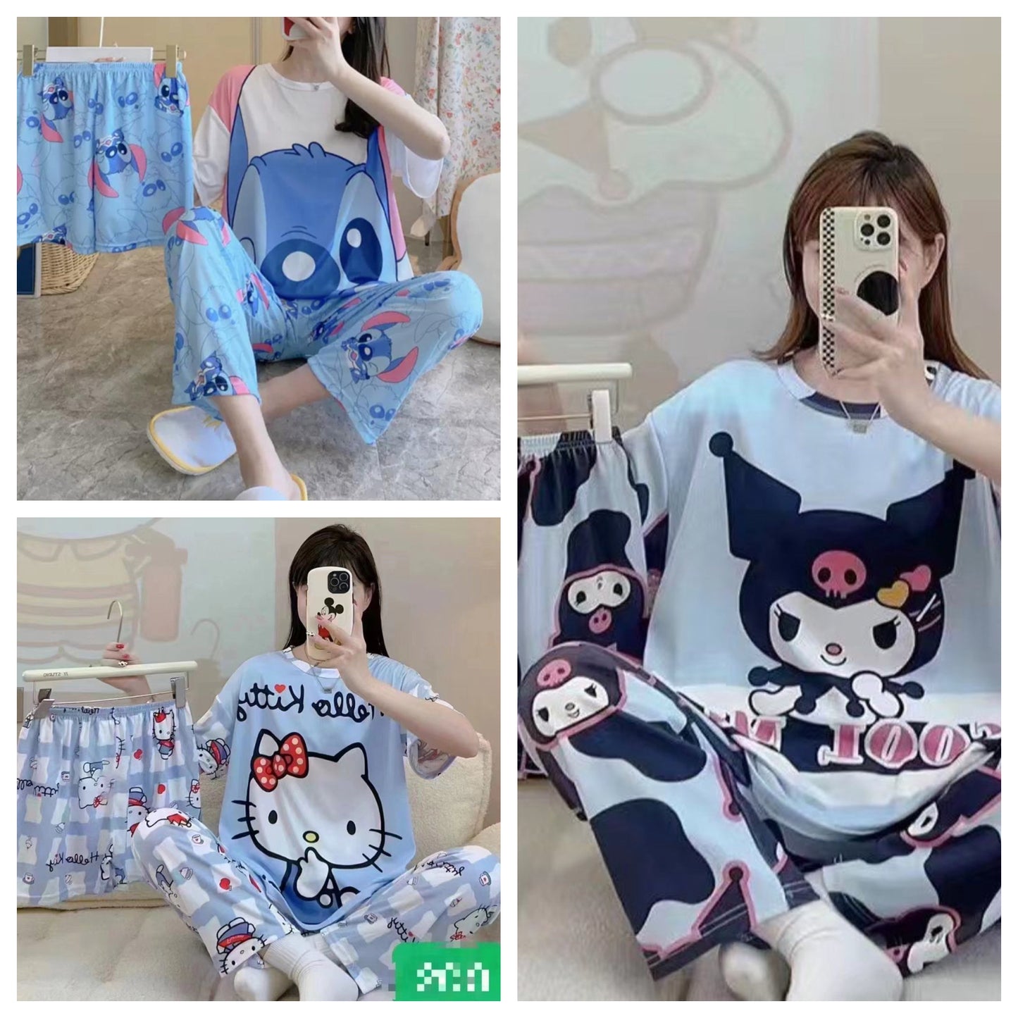 💙3-PC PJ Sets- SIZE M/L pajama