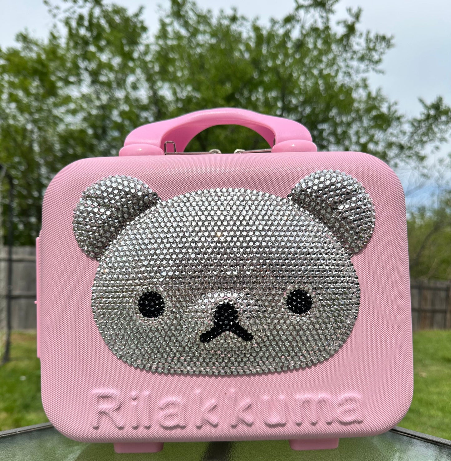 2 Pack BLING Rilakkuma Bear Luggage case