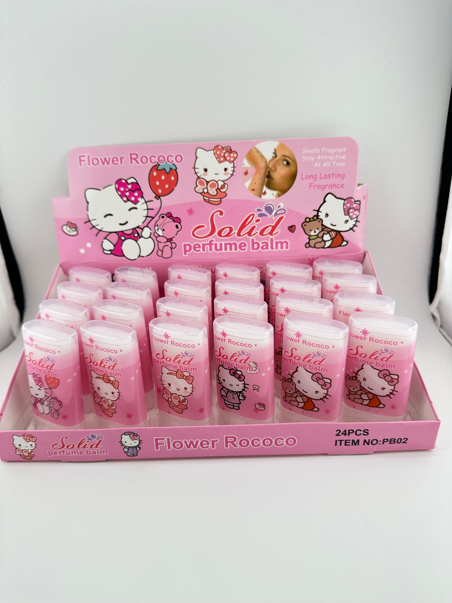 💕 Kitty Perfume Balm Box 24- Floral fresh scent