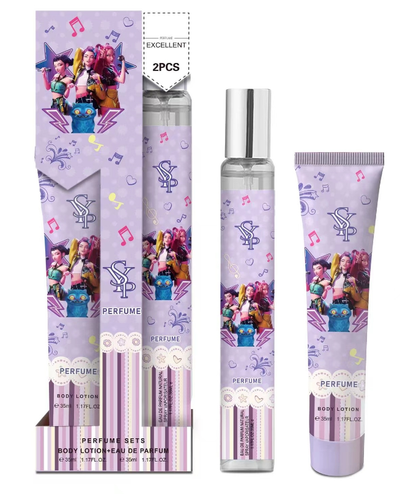 12 PC Travel Sets Perfume and travel lotion packs-KPOP Floral Light Scent