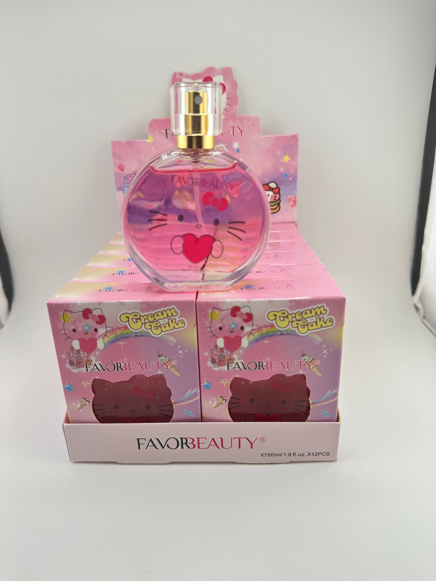 Kitty Glass Perfume Box- Rose Scent