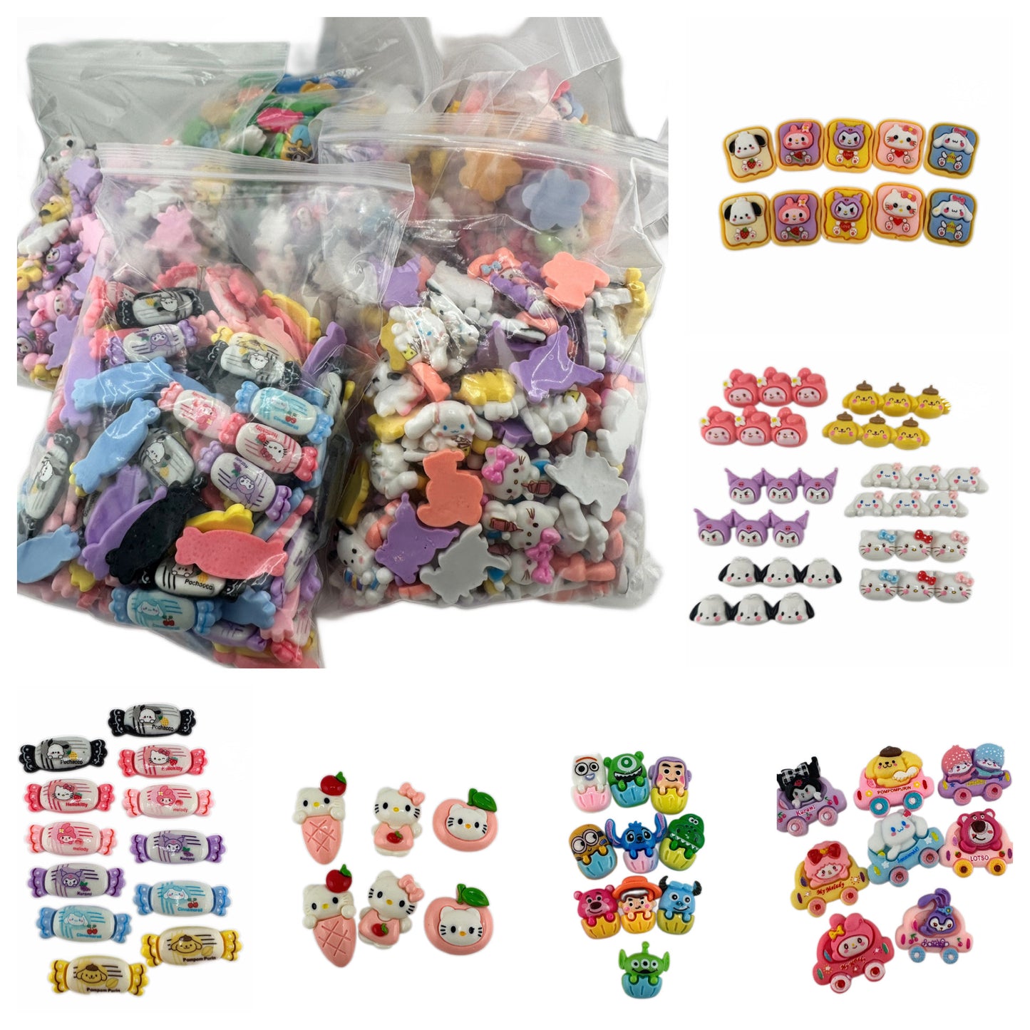 HK RESIN CHARM MIXED BAGS- 1 Pound