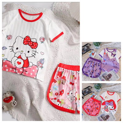 2 PC Kid’s PJ Set Shorts and Top S (6/7)