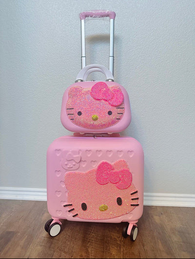 HK 2 Piece Suitcase set PINK